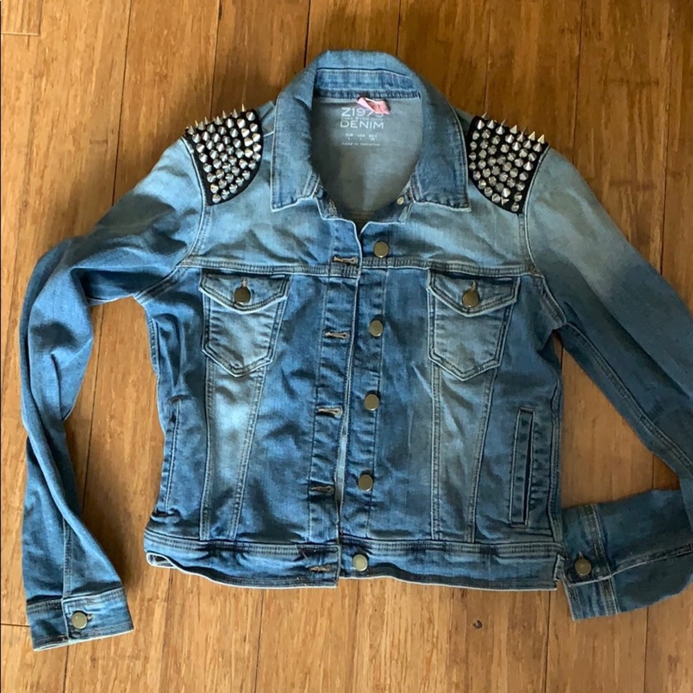 Denim Studded Jacket